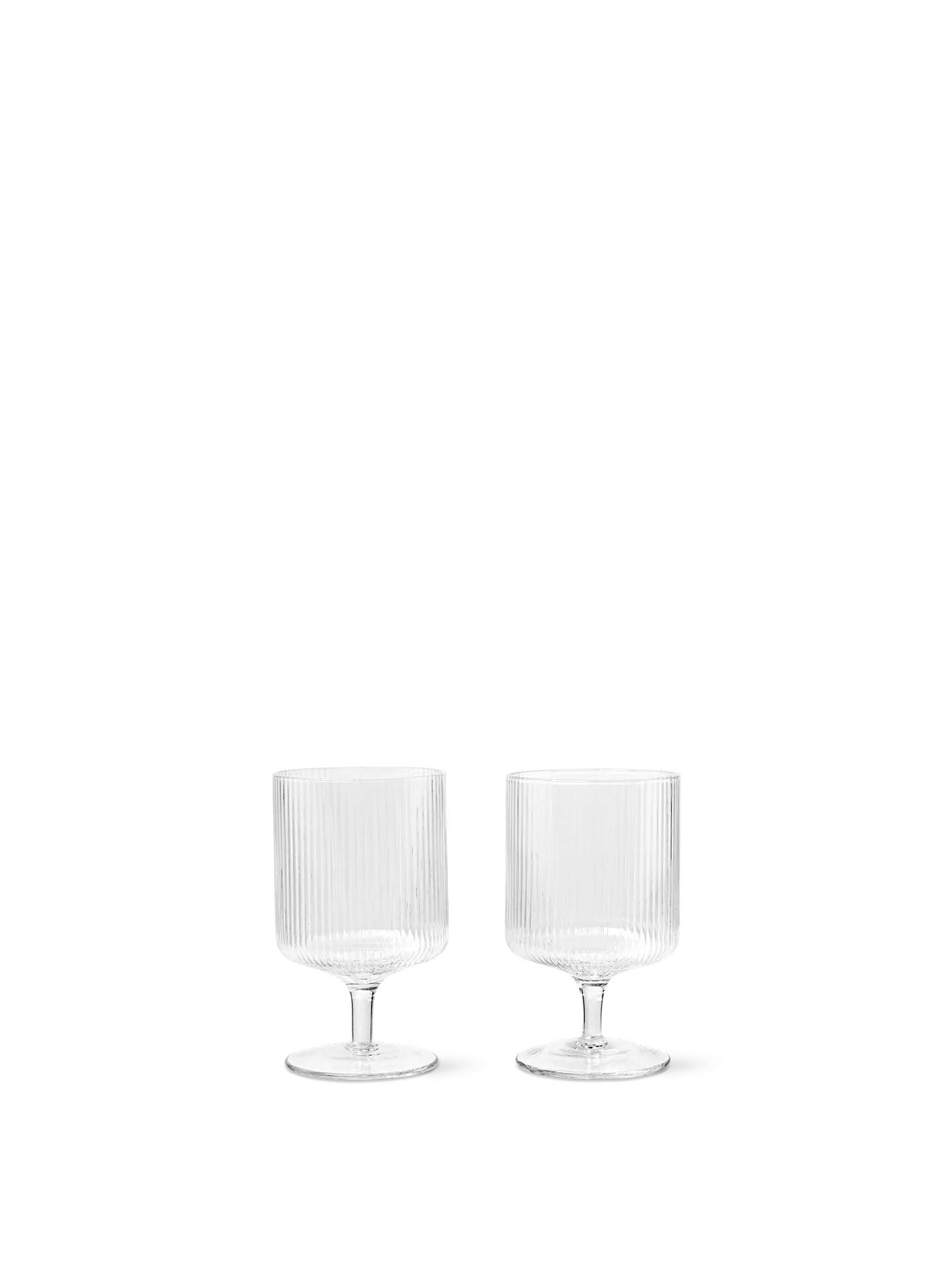 Copas de vino Ripple – Set de 2 – Rosa rubor