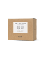 Copas de vino Ripple – Set de 2 – Rosa rubor