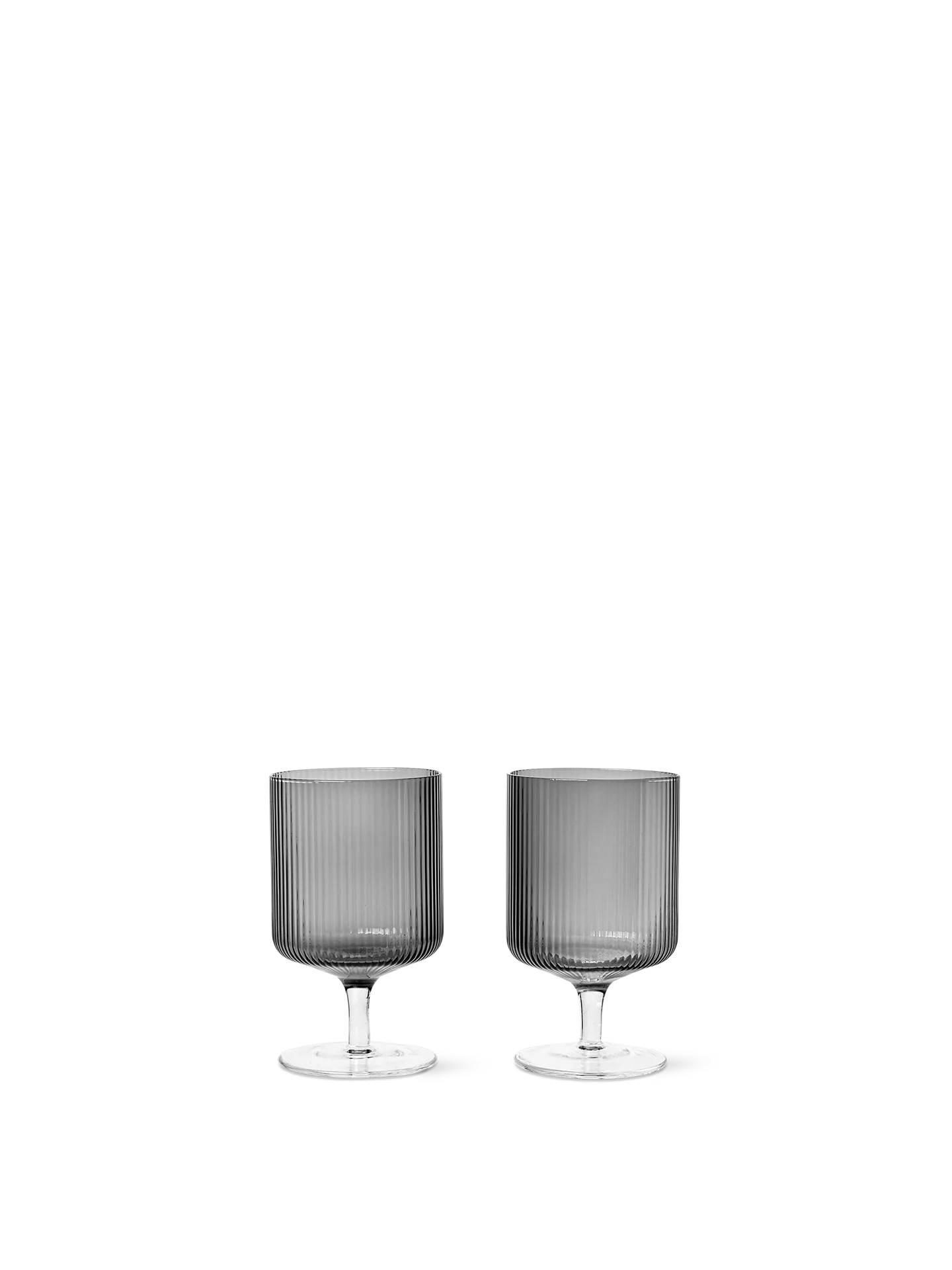 Copas de vino Ripple – Set de 2 – Rosa rubor