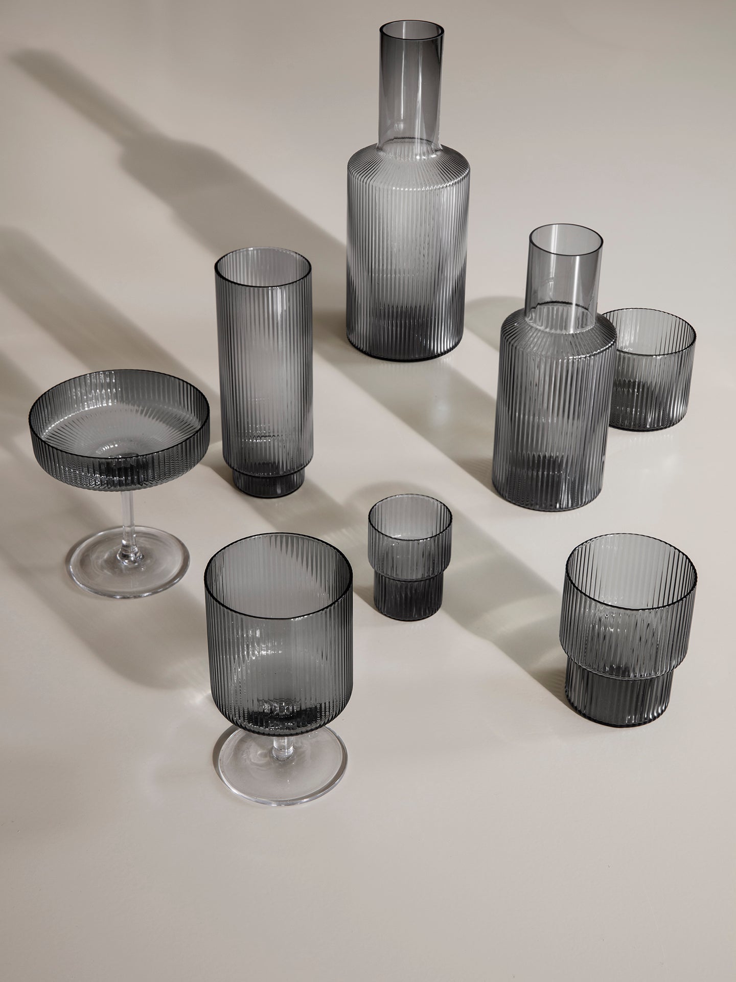 Copas de vino Ripple – Set de 2 – Rosa rubor