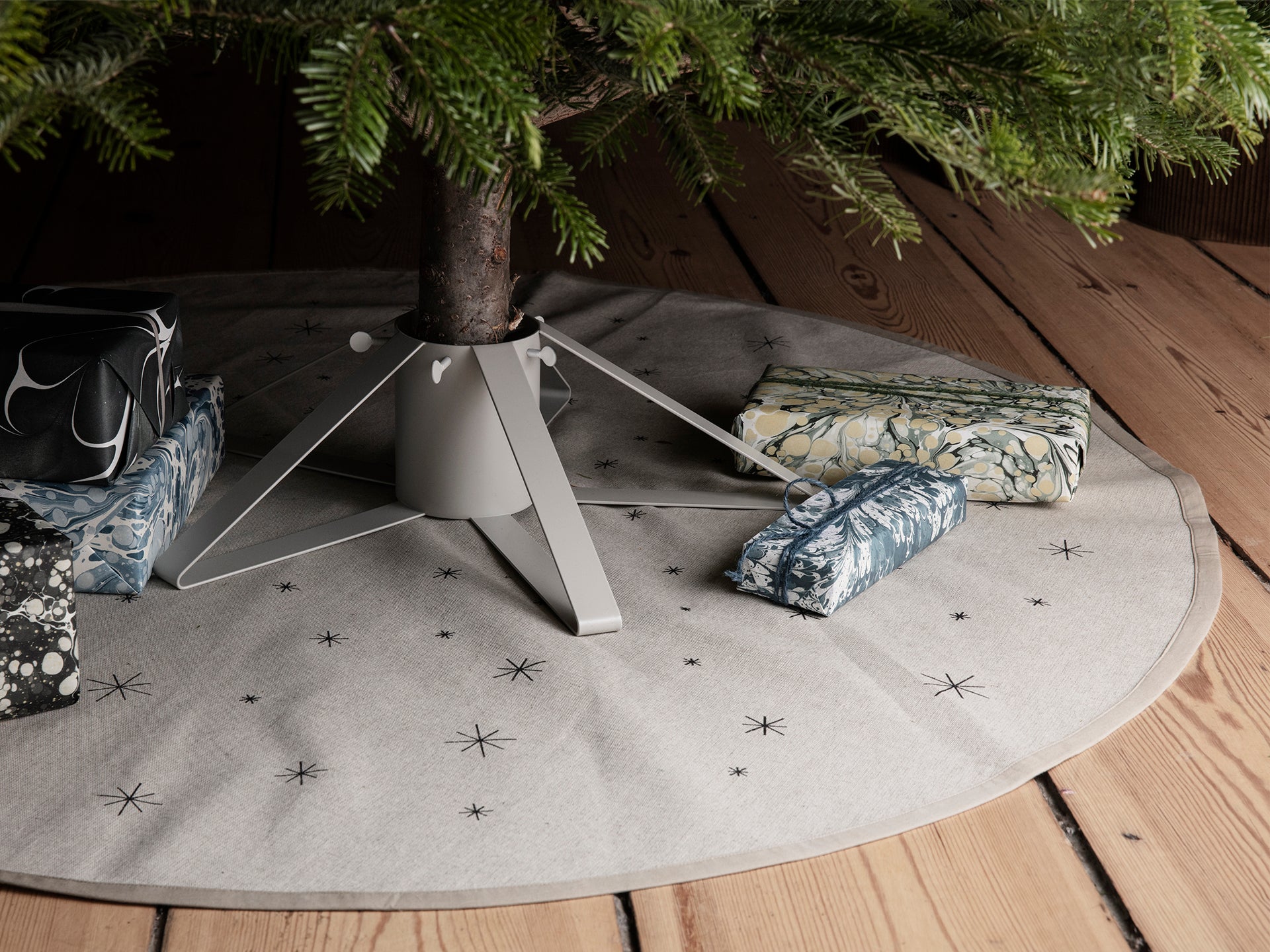 Manta para árbol de Navidad Estrella – Arena
