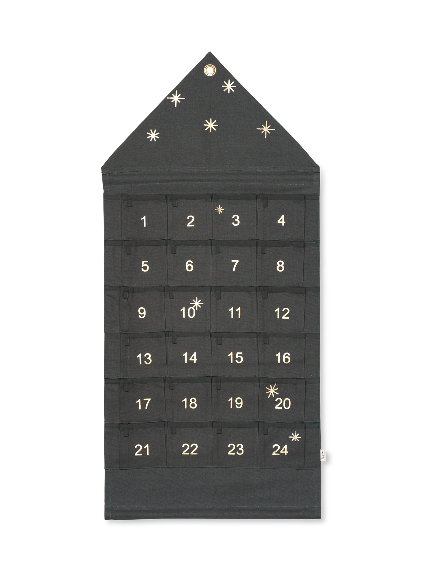 Calendario de Navidad Estrella – Verde oscuro