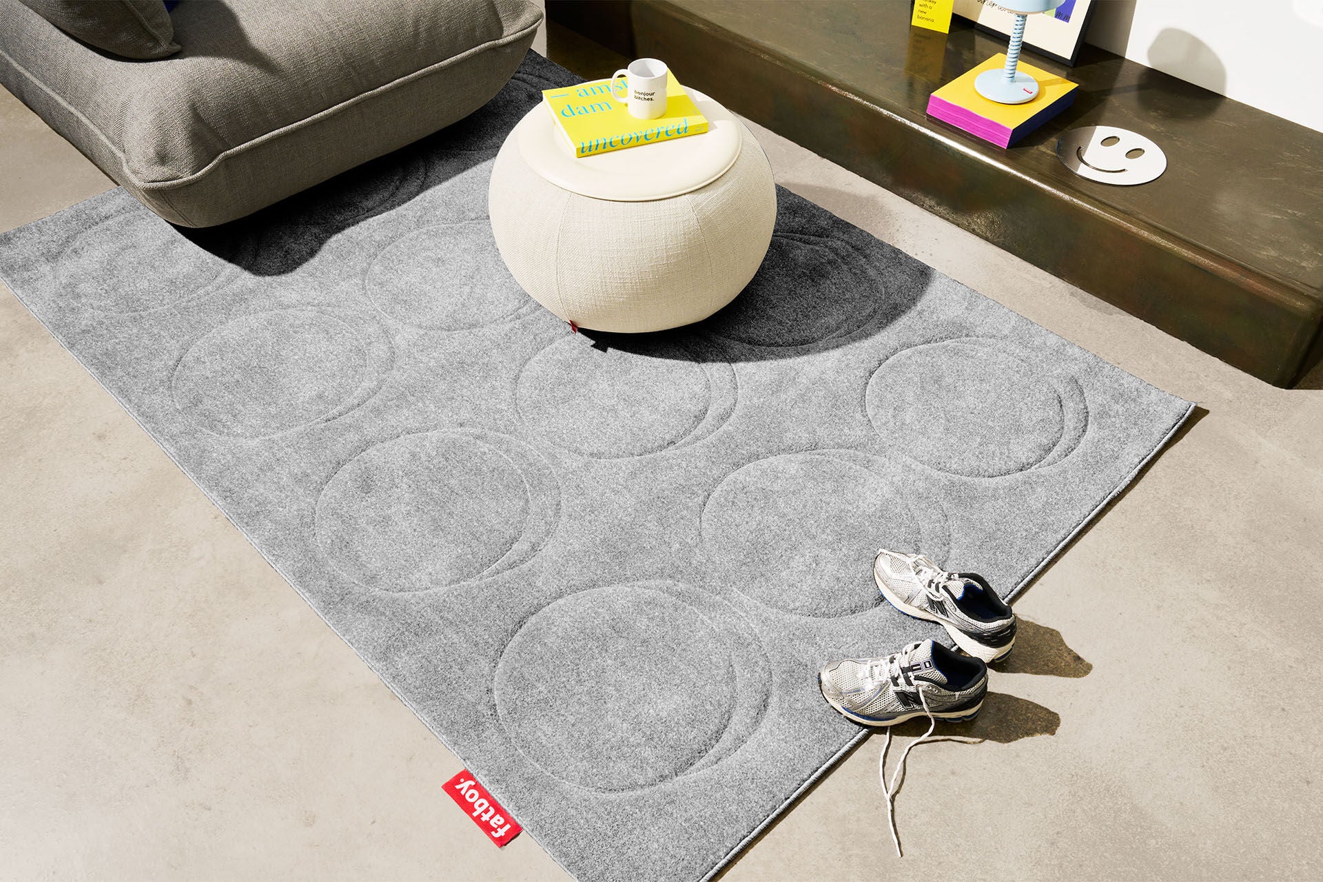 Alfombra Dot Gris Nublado