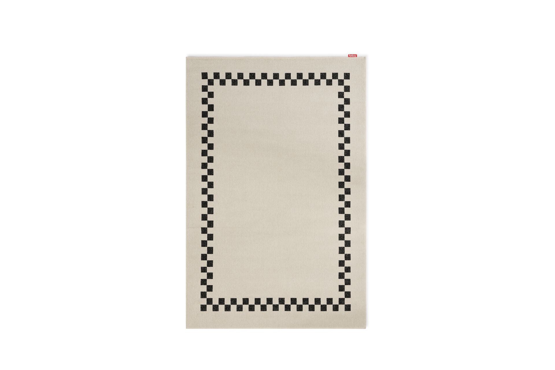 Alfombra Petit Carpetty Check Border (Creme)