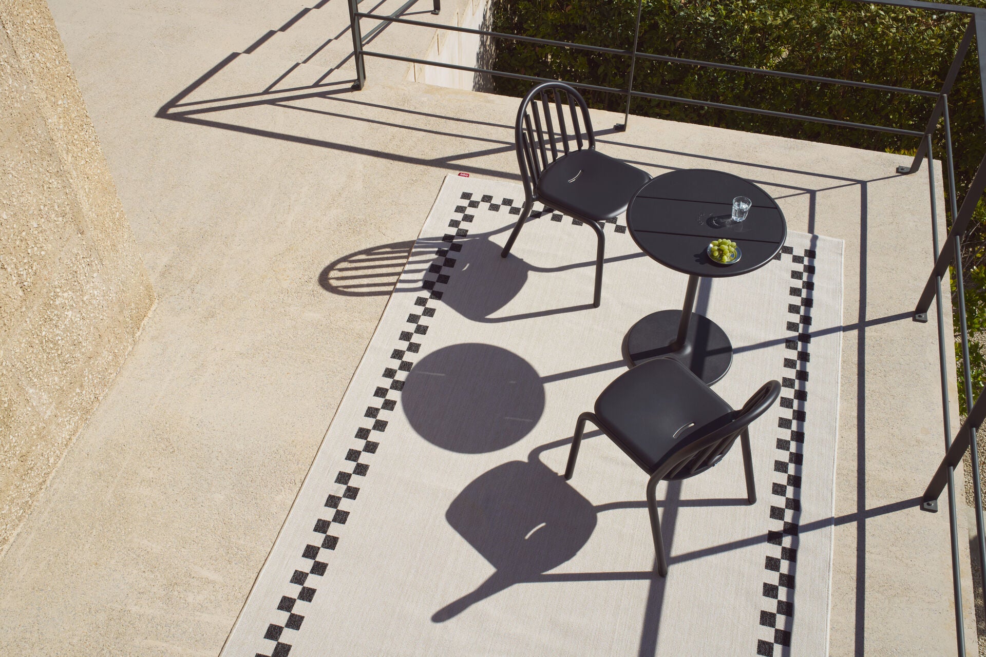 Alfombra Grand Carpetty Check Border (Creme)