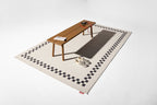Alfombra Grand Carpetty Check Border (Creme)