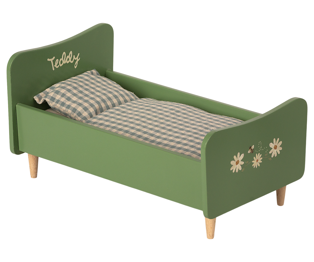 Cama de madera, papá Teddy