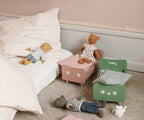 Cama de madera, papá Teddy