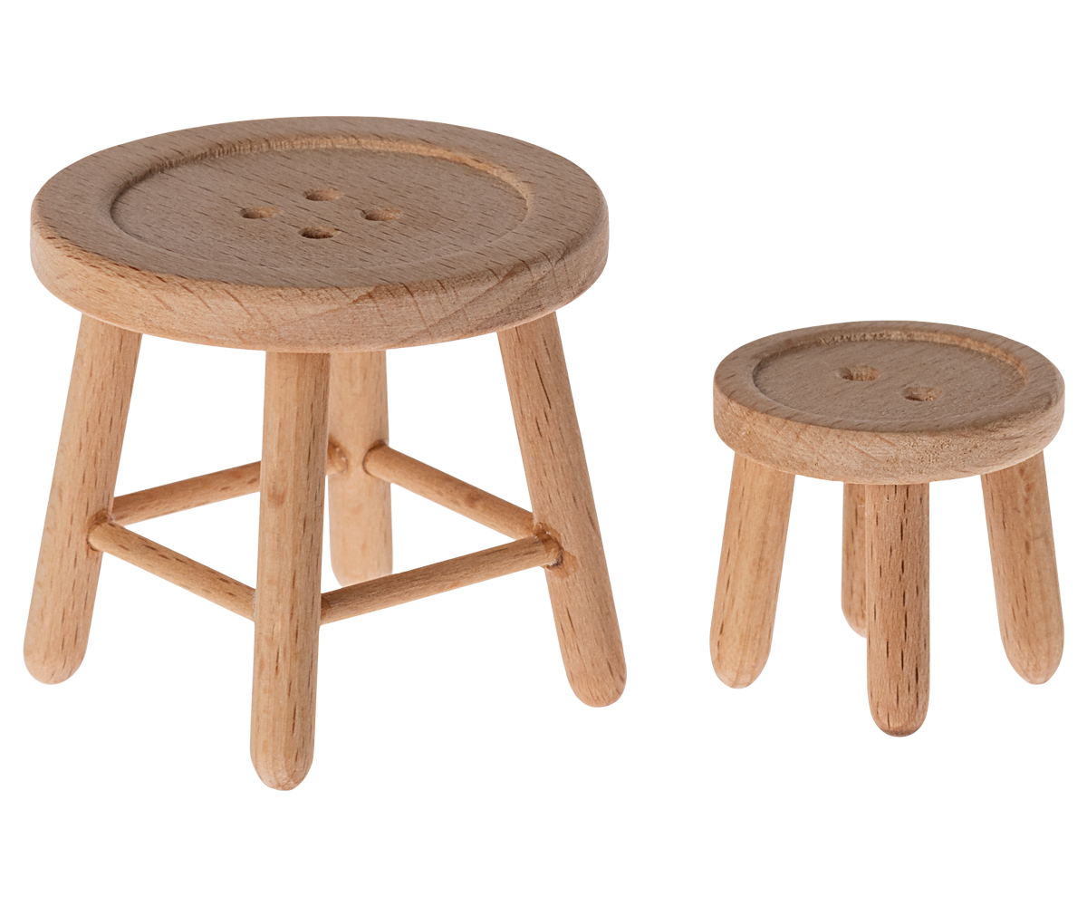 Juego de mesa y taburete, Ratón