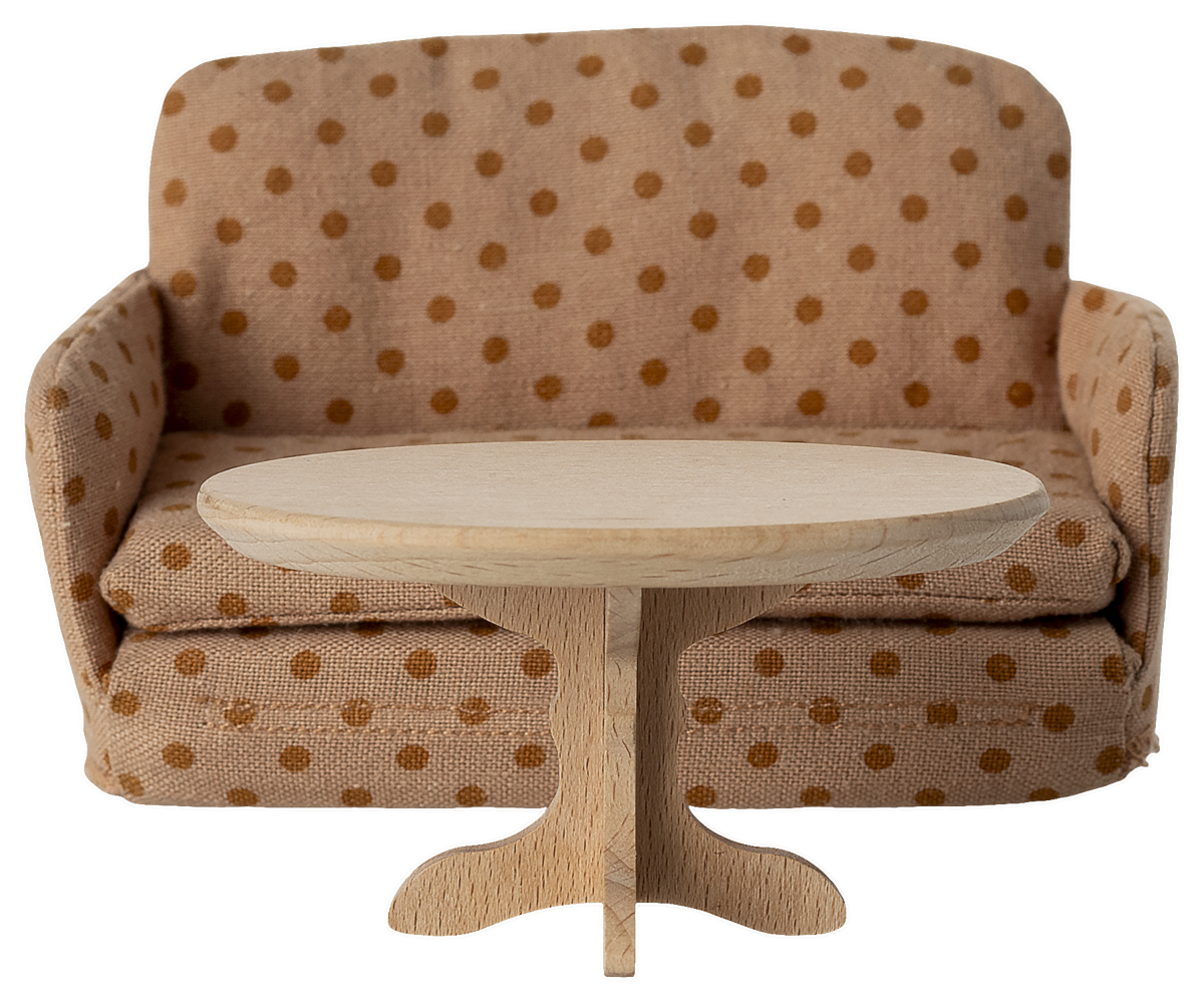 Mesita de café oval, ratón