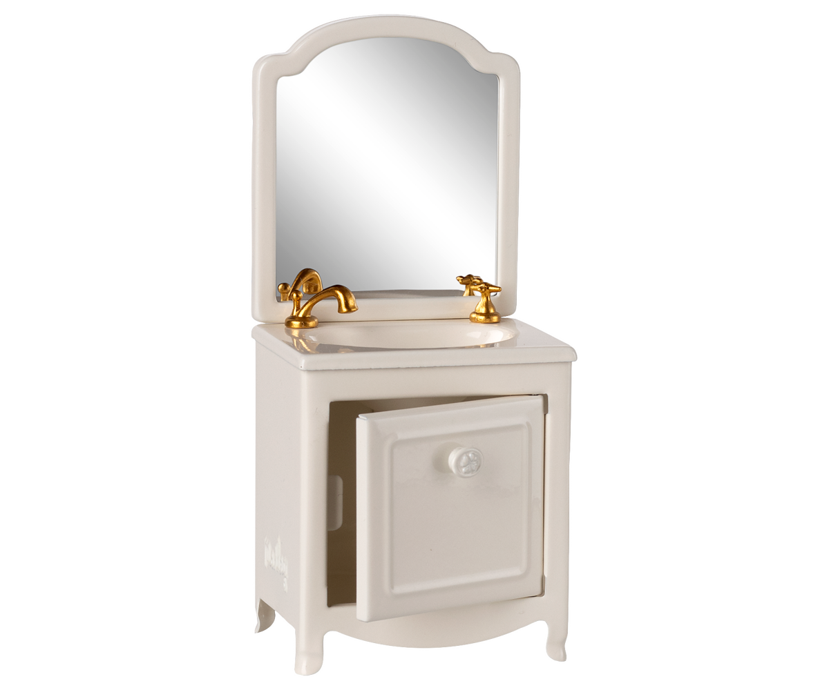 Lavabo con armario, ratón