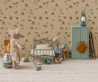 Cama individual vintage, ratón
