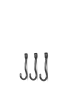 Ganchos Curvature – Set de 3 – Latón negro