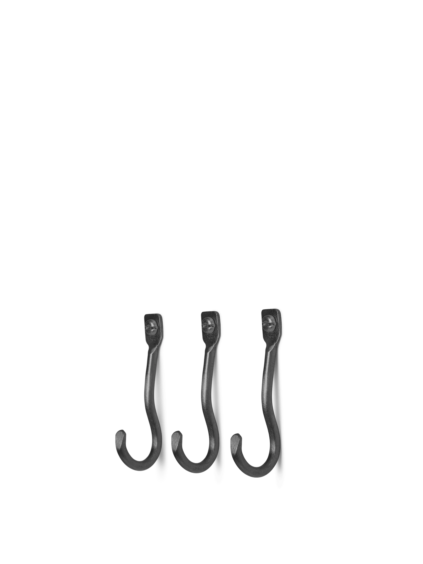 Ganchos Curvature – Set de 3 – Latón negro