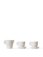 Set de té en miniatura – Cerámica – Blanco roto
