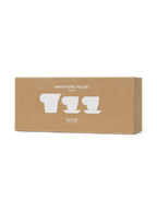 Set de té en miniatura – Cerámica – Blanco roto