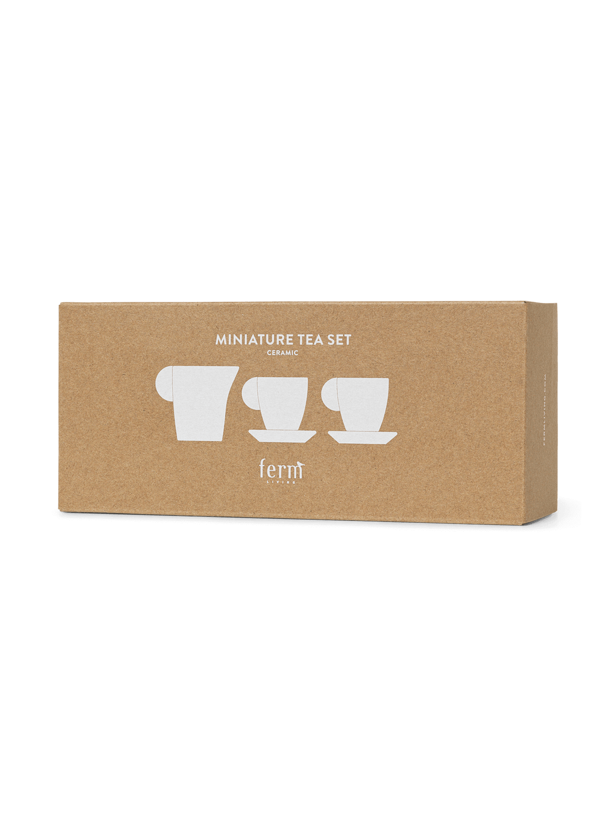 Set de té en miniatura – Cerámica – Blanco roto