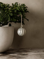 Adornos de cristal navideños Lines – Set de 4 – Verde