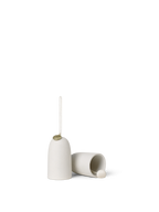 Adornos de campana de cerámica – Set de 2 – Blanco roto