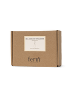 Adornos de campana de cerámica – Set de 2 – Blanco roto