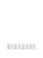 Vasos bajos Ripple – Set de 4 – Rosa rubor