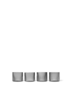 Vasos bajos Ripple – Set de 4 – Rosa rubor