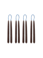 Velas Dipped – Set de 8 – Marrón