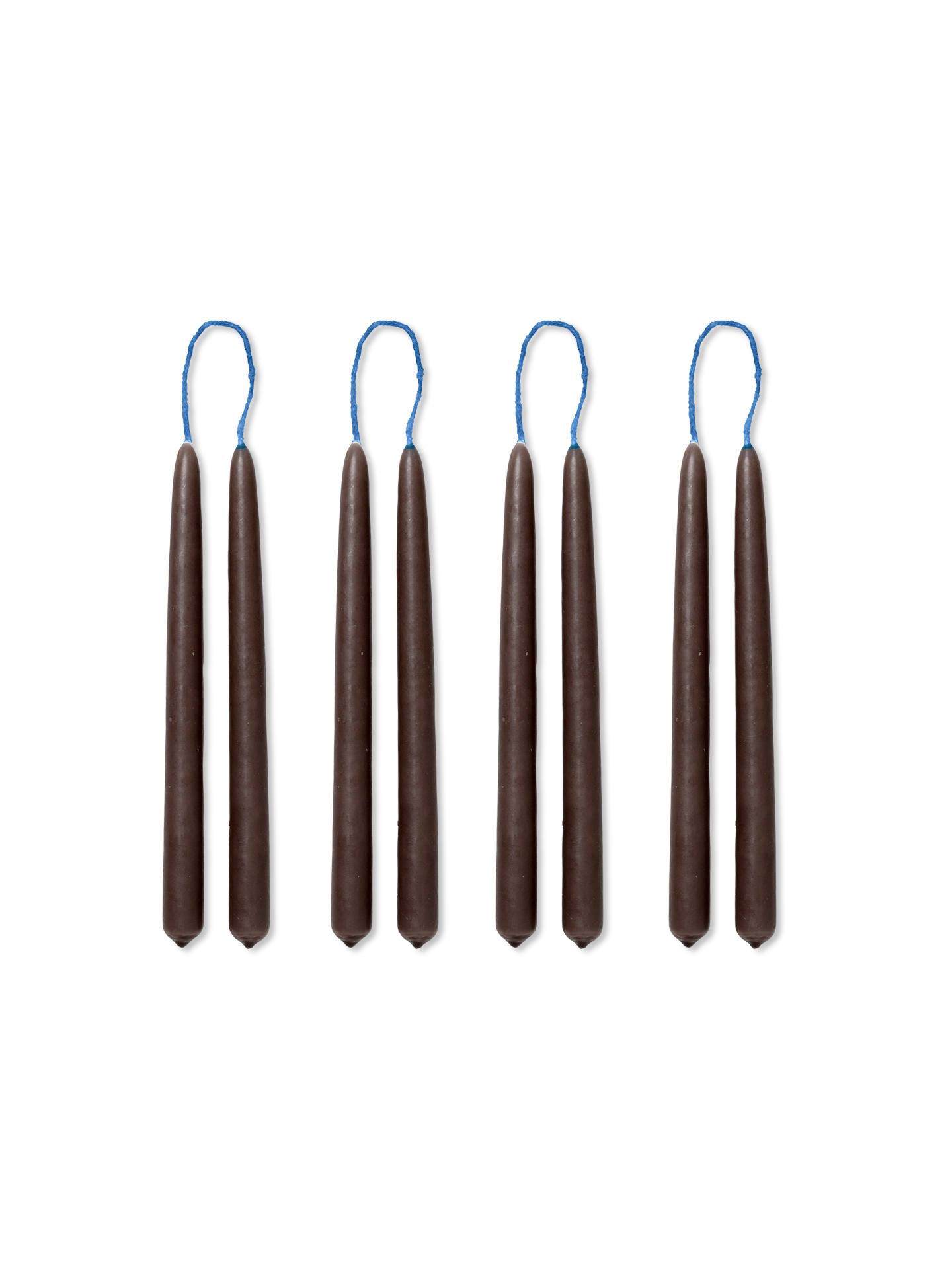 Velas Dipped – Set de 8 – Marrón