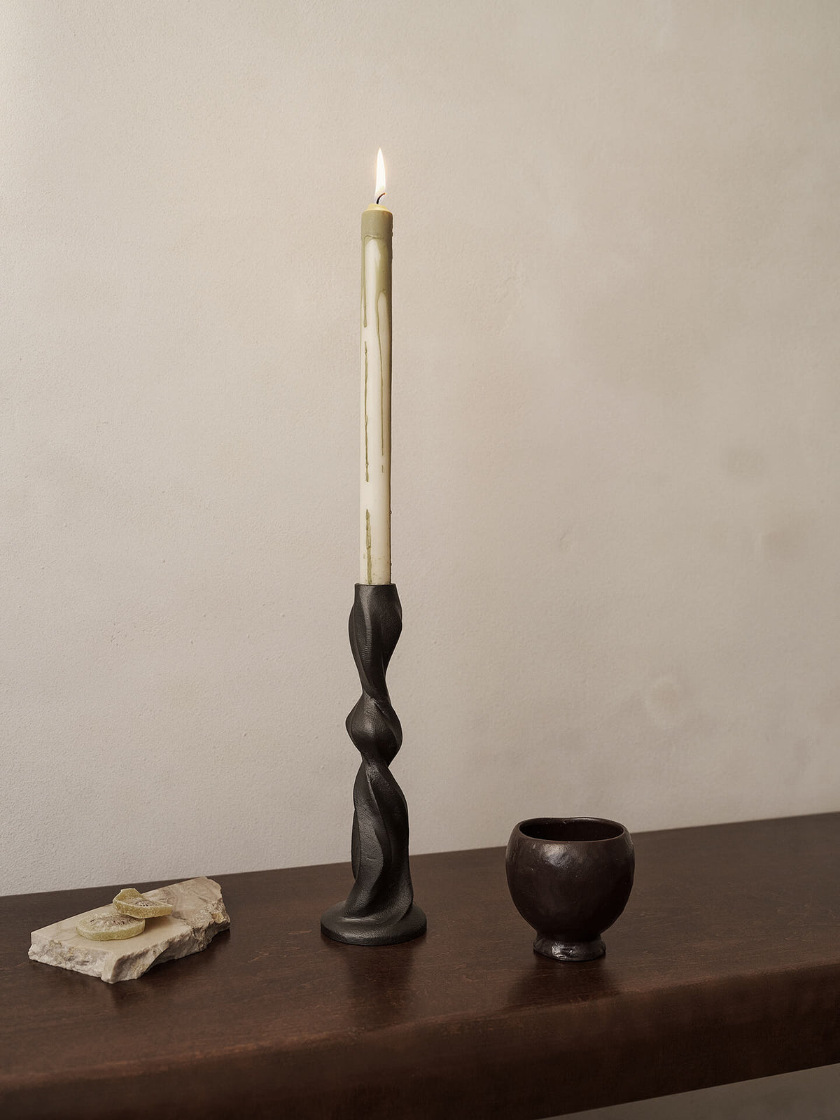 Velas Dryp – Set de 2 – Beige