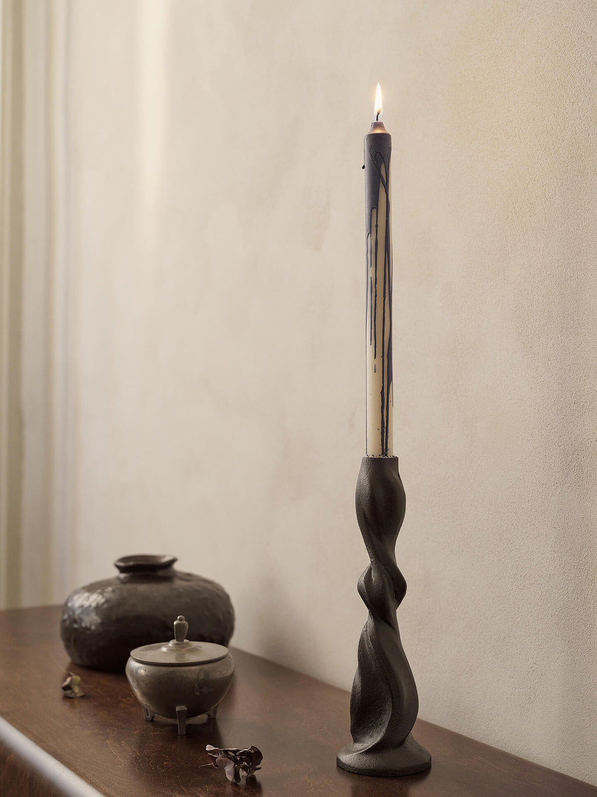 Velas Dryp – Set de 2 – Beige