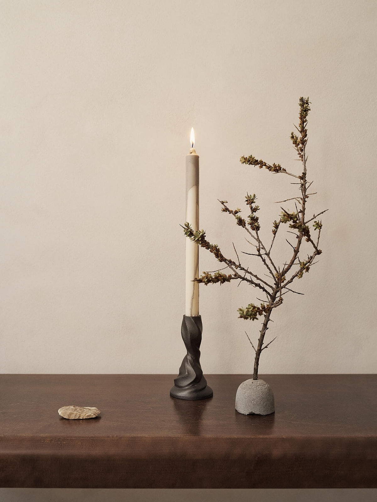 Velas Dryp – Set de 2 – Beige