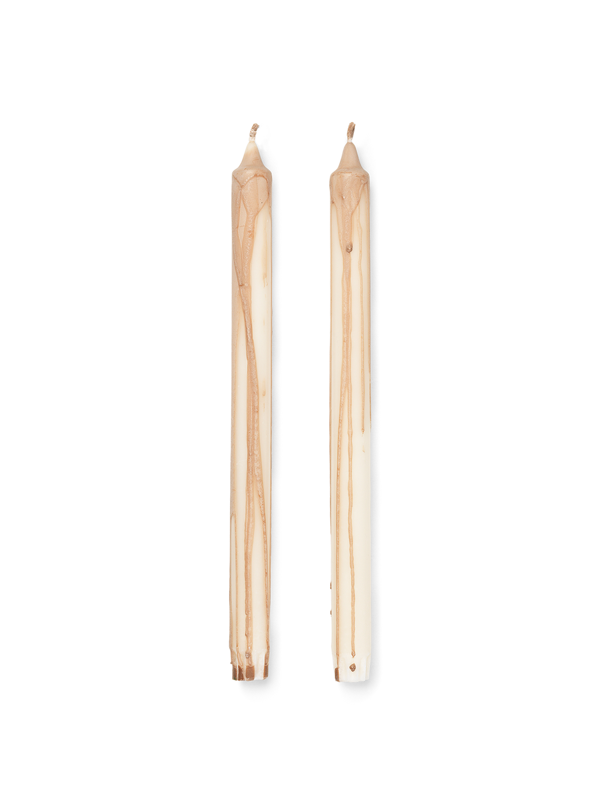Velas Dryp – Set de 2 – Beige