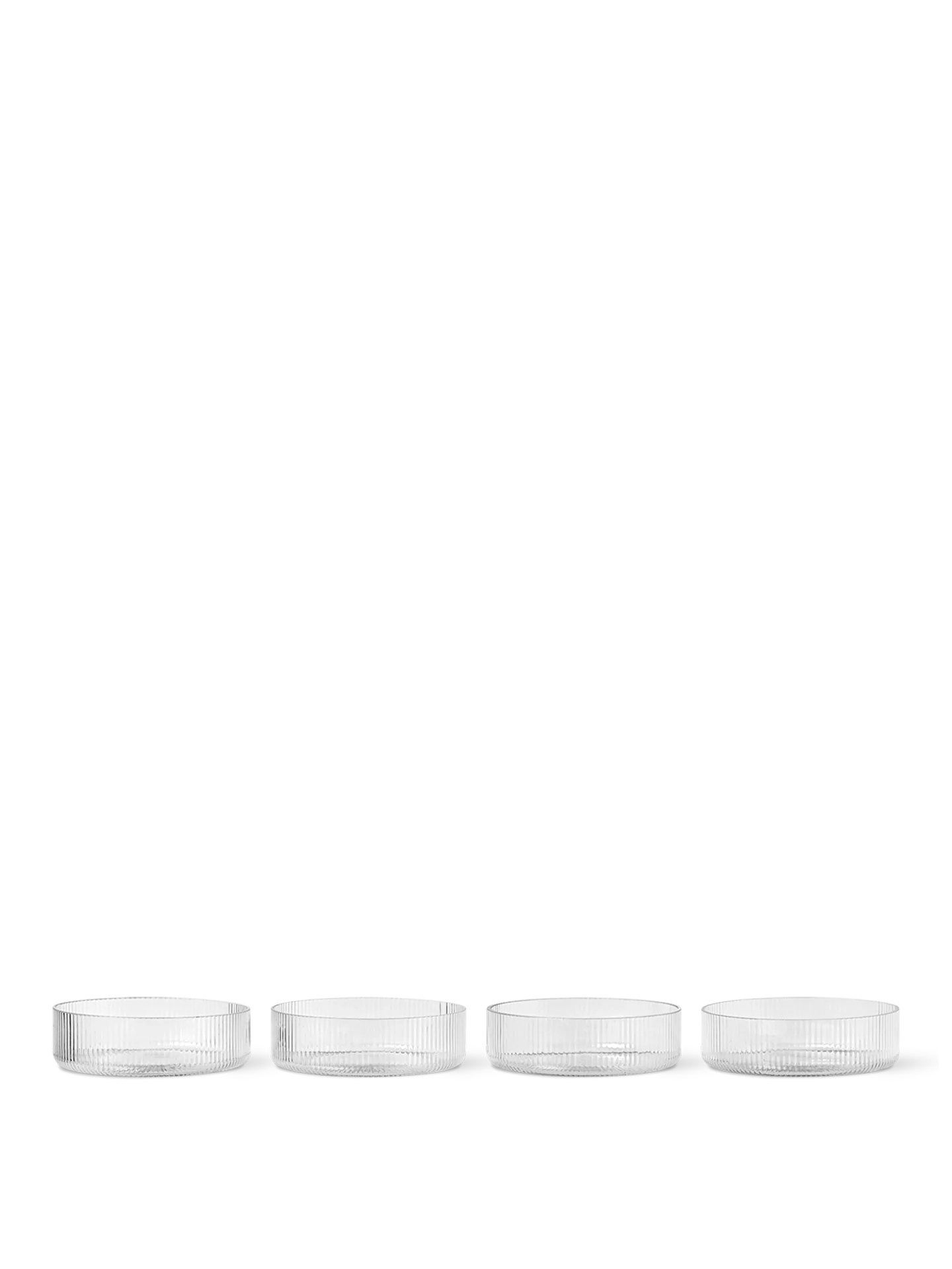 Cuencos para servir Ripple – Set de 4 – Rosa rubor