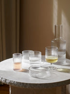 Cuencos para servir Ripple – Set de 4 – Rosa rubor