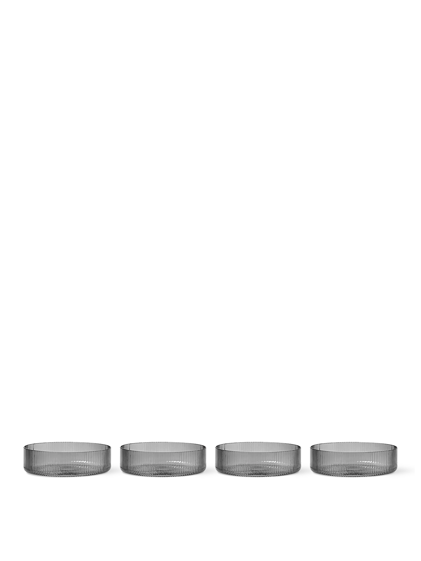 Cuencos para servir Ripple – Set de 4 – Rosa rubor