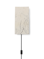 Lámpara de pared Argilla – Rectangular – Blanco mármol