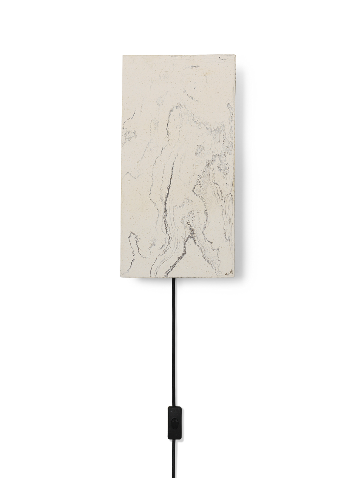 Lámpara de pared Argilla – Rectangular – Blanco mármol