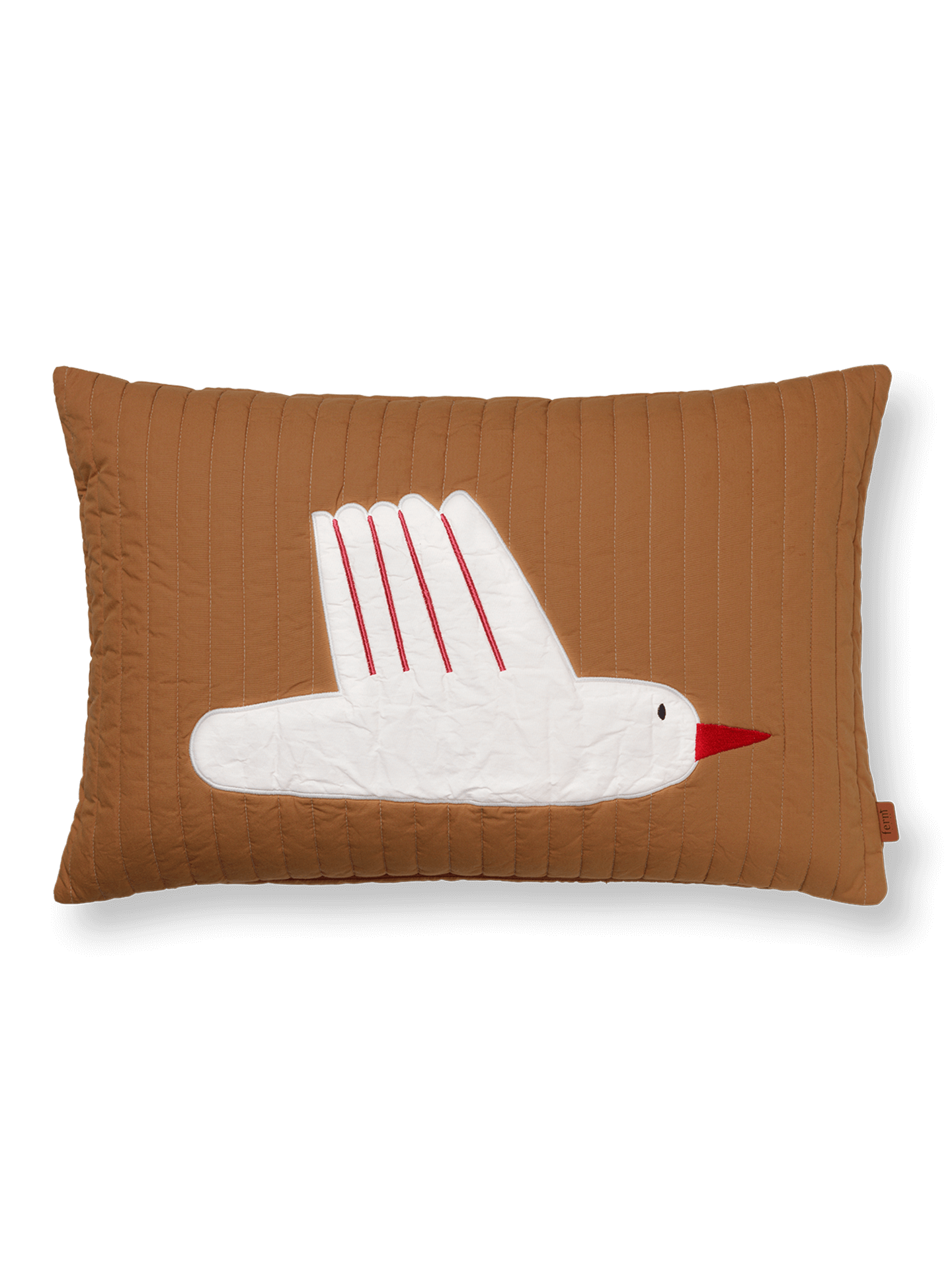 Cojín acolchado Bird rectangular – Alga azucarada