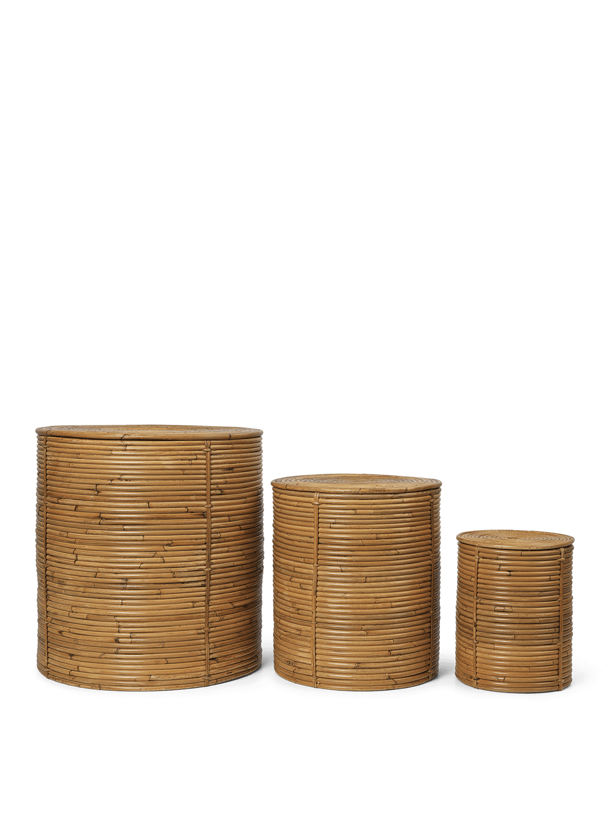 Almacenamiento Column – Set de 3 – Natural teñido