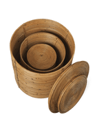 Almacenamiento Column – Set de 3 – Natural teñido