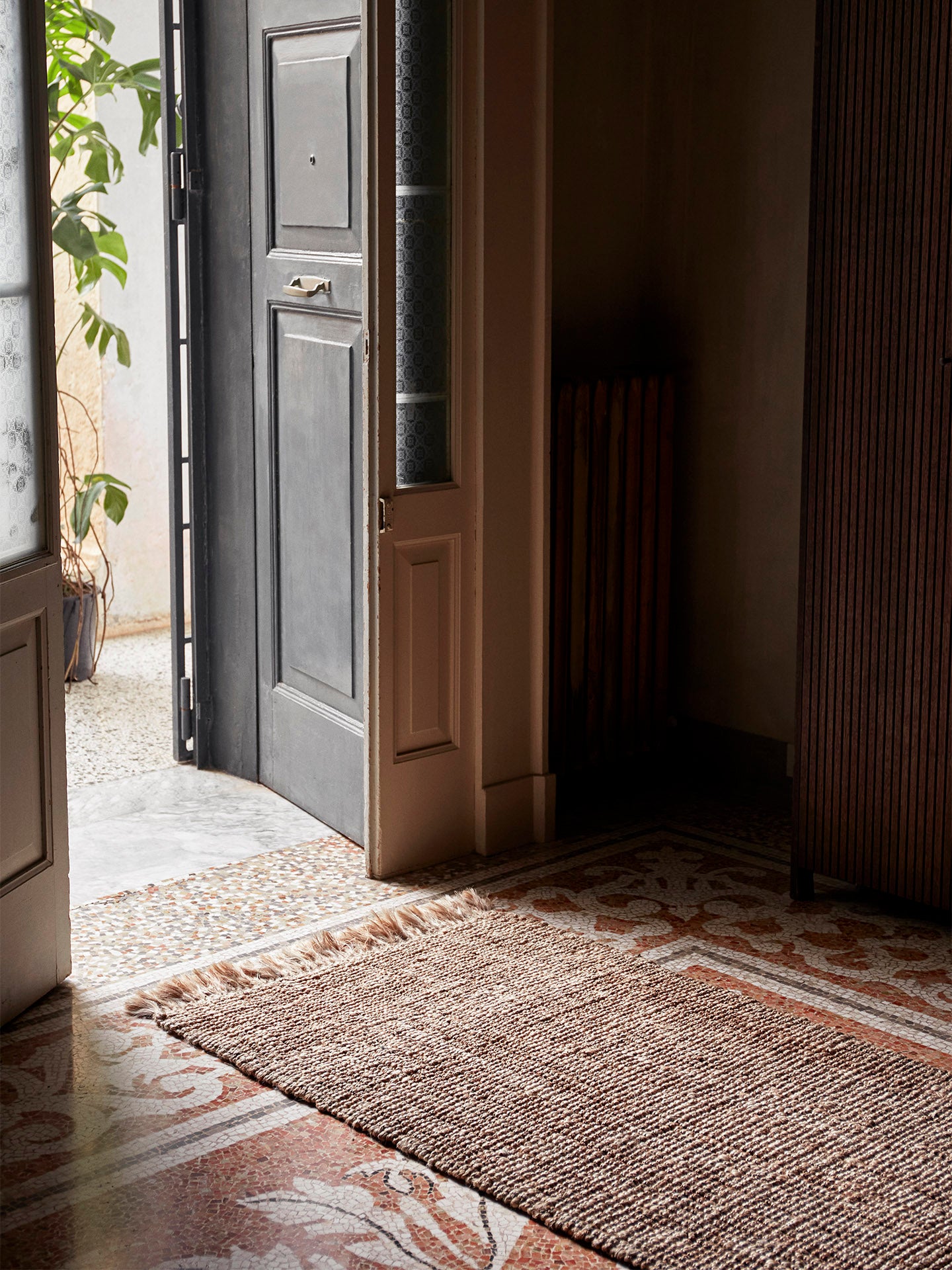 Alfombra de pasillo Athens – 80 x 250 cm – Natural