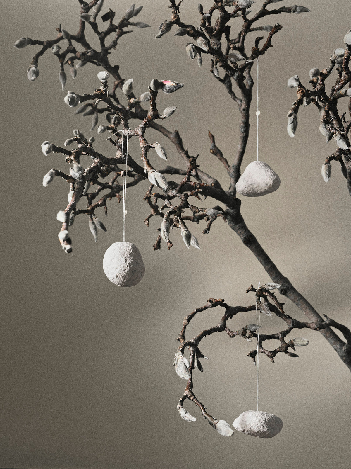 Adornos Snowball – Set de 3 – Blanco