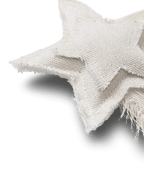 Adornos de Navidad Vela con estrella – Set de 4 – Natural