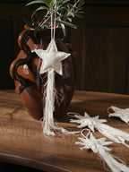 Adornos de Navidad Vela con estrella – Set de 4 – Natural