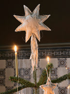 Estrella para la punta del árbol de Navidad Vela – Natural