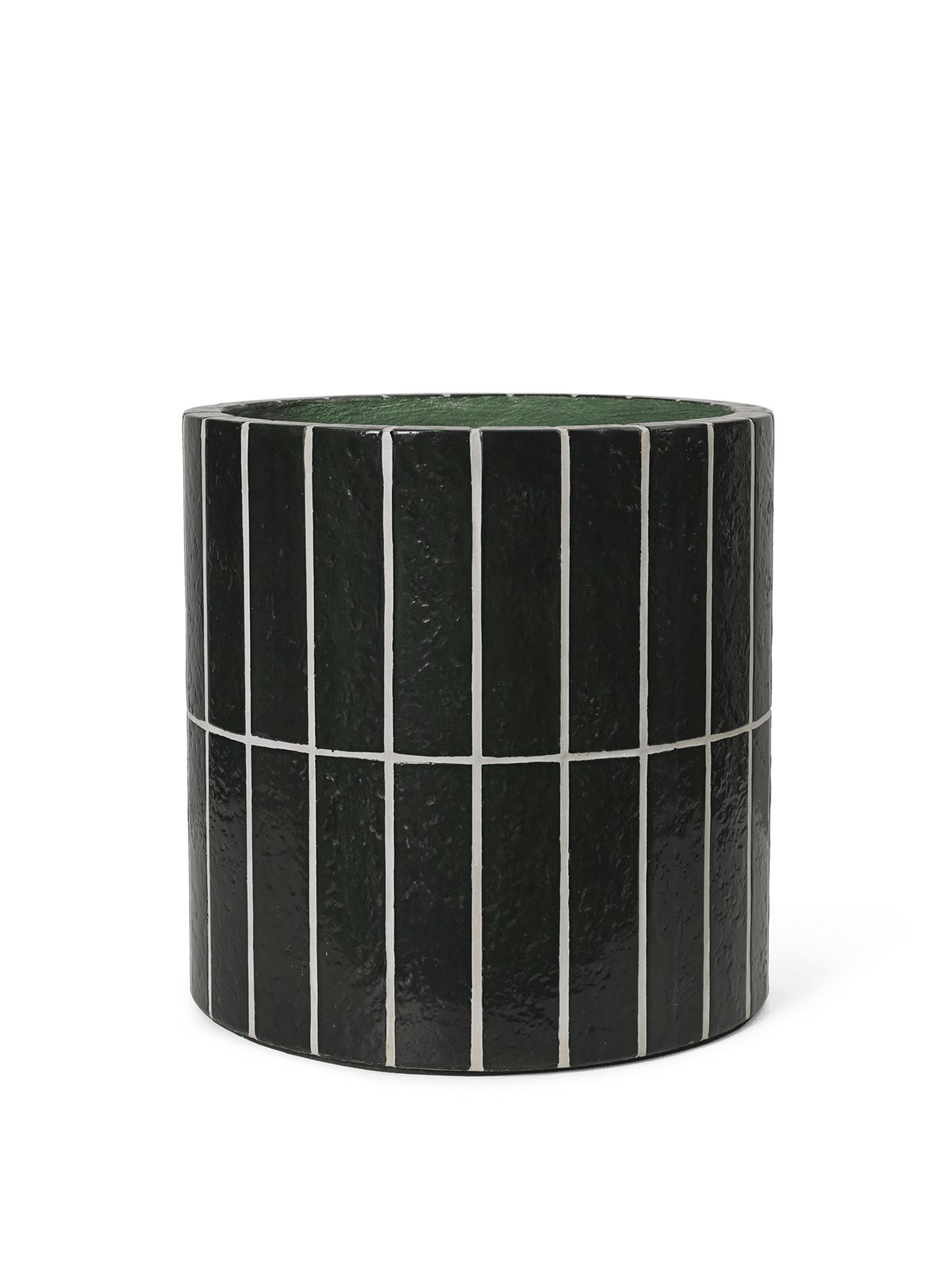 Maceta Pillar – Verde oscuro