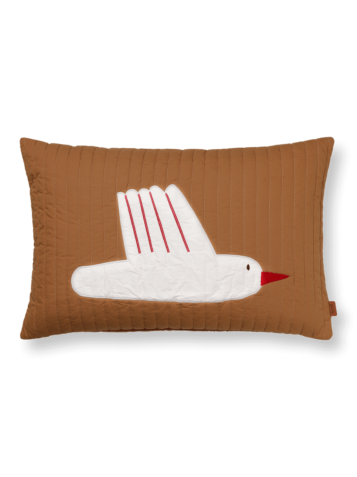 Funda de cojín acolchada Bird – Rectangular