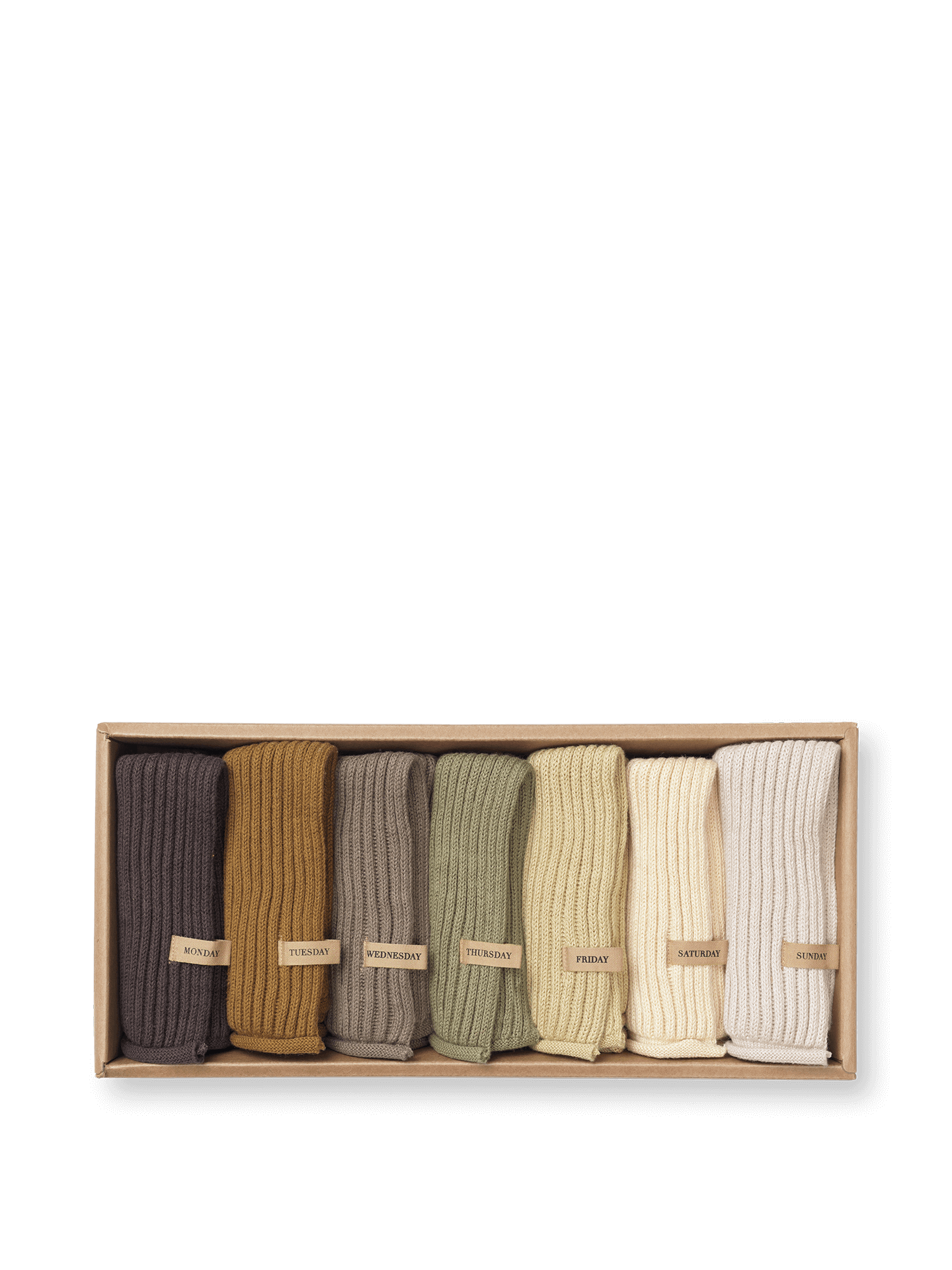 Paños de cocina Day – Set de 7 – Tonos suaves