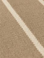 Alfombra Calm Kelim – 50 x 70 cm – Arena oscuro/Blanco roto