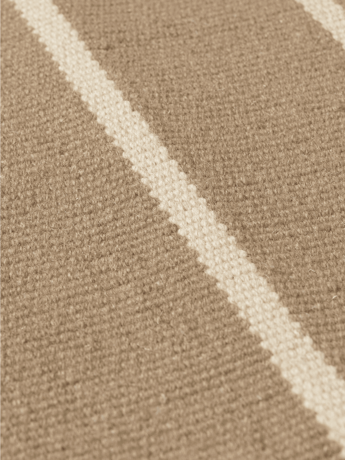 Alfombra Calm Kelim – 50 x 70 cm – Arena oscuro/Blanco roto
